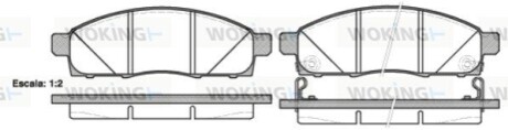 Колодки тормозные WOKING P15343.02