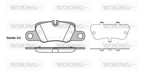 Колодки тормозные WOKING P15013.00