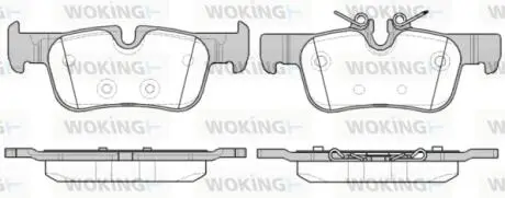 Колодки гальмівні WOKING P14733.00