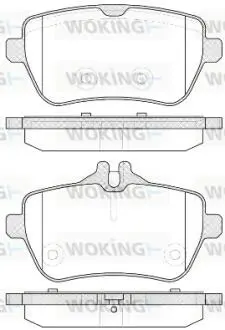 Колодки гальмівні WOKING P14353.00