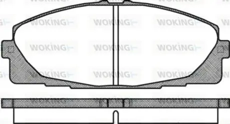 Колодки тормозные WOKING P12253.00