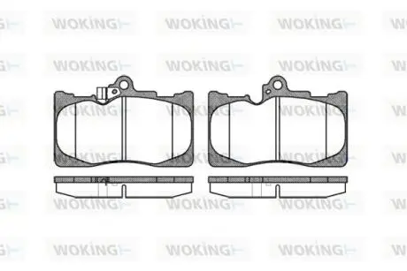 Колодки гальмівні WOKING P10803.02