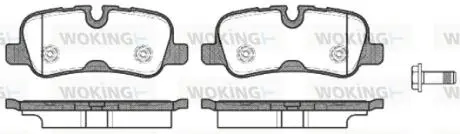 Фото колодки тормозные WOKING P10593.10 Колодки тормозные WOKING P10593.10