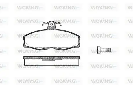 Колодки гальмівні WOKING P0543.00