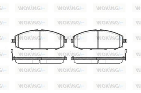 Колодки гальмівні WOKING P6113.04