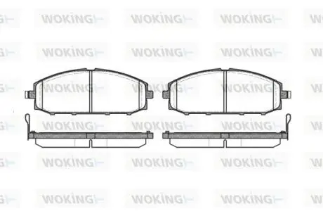 Колодки гальмівні WOKING P6113.04