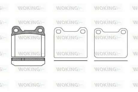 Колодки тормозные WOKING P3573.20