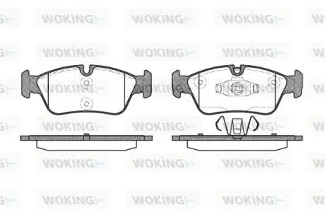 Колодки тормозные WOKING P2843.60