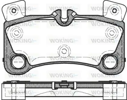 Колодки тормозные WOKING P12463.00