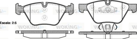 Колодки гальмівні WOKING P11523.10