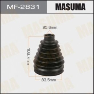 Пильовик ШРУСа MF-2831 (пластик) + спецхомут MASUMA MF2831 (фото 1)