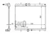 Радіатор охолодження Citroen C4/C5/Xsara/Peugeot 307/407 2.0 16v/HDI 00- (380x538x23) DEPO / LORO 038-017-0015 (фото 1)
