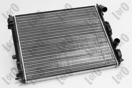 Радиатор охлаждения Renault Kangoo 1.6 16V/1.9D/dTi/dCi 99- (480x415x34) (+/-AC) DEPO / LORO 042-017-0051