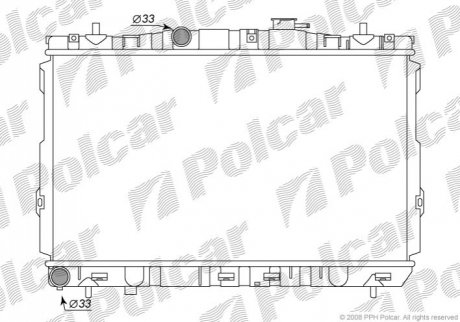 Радиатор охлаждения Polcar 4013081X