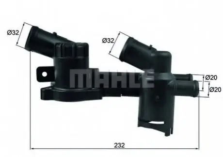TERMOSTAT AUDI A1, A3, SEAT ALTEA, ALTEA XL, IBIZA V, IBIZA V ST, LEON, TOLEDO IV, SKODA FABIA II, OCTAVIA, OC SZT MAHLE MAHLE / KNECHT 72388423