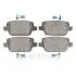KLOCKI HAMULCOWE FORD FOCUS II (DA_, HCP, DP), GALAXY (WA6), KUGA I, MONDEO IV (BA7), MONDEO 06-15 TYL SZT Optimal BP12322 (фото 2)