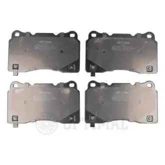 KLOCKI HAMULCOWE CADILLAC ATS, ATS COUPE, CTS, CTS COUPE, STS, XTS. CHEVROLET CORV 10-16 PRZOD SZT Optimal BP12457