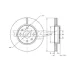 Диск тормозной (передний) Citroen C4 04-13/Peugeot 207/308 07-14/307 03-09 (302x26) (с покр) (вент.) TOMEX TX7362 (фото 2)