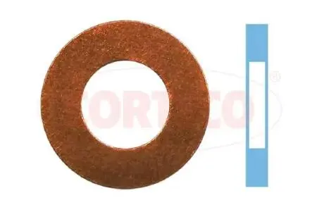Шайба під форсунку Citroen Jumper/Fiat Ducato/Ford Transit 2.2-2.4 HDI 06- (7x13.8x1.85)(OE FORD) CORTECO 49430708