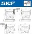 Колодки тормозные (передние) Audi A4/A5/A6/VW Phaeton 02-17 (Brembo) (с датчиком) (95.5x74.4x16.3) SKF VKBP80369E (фото 2)