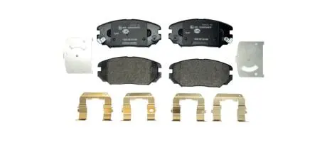 Колодки тормозные (передние) Hyundai Sonata/Elantra 01-11/ix20 10-/Tucson/Kia Sportage/Carens 04- HELLA 8DB355024891 (фото 1)