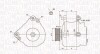 ALTERNATOR 12V AUDI/SEAT/SKODA/VOLKSWAGEN 1.6/1.8/2.0 FSI/TFSI 2003 -> SZT MAGNETI MARELLI 063731818010 (фото 1)