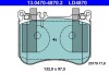 Колодки тормозные (передние) MB E-class (W213/S213/C238) 16-/S-class (W221/W222/C217) 05- ATE 13047048702 (фото 1)