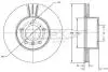 Диск гальмівний (передній) BMW 3 (E90-93) 04-13/1 (E81-E87) 04-14 (300x24) (з покриттям) TOMEX TX7254 (фото 1)
