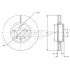 Диск гальмівний (передній) Ford Mondeo/Galaxy 07-15/Range Rover/Volvo S60 11-(300x28) TOMEX TX7156 (фото 2)