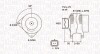 ALTERNATOR RENAULT CLIO III/MEGANE II/SCENIC 1.4/1.5 DCI 2003 -> SZT MAGNETI MARELLI 063731823010 (фото 1)