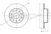 Диск тормозной (задний) Audi A3/Skoda Octavia III/VW Caddy III/Golf V 03- (260х12) TOMEX TX7079 (фото 1)