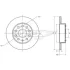 Диск тормозной (задний) Audi A3/Skoda Octavia III/VW Caddy III/Golf V 03- (260х12) TOMEX TX7079 (фото 2)