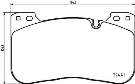 Колодки тормозные (передние) BMW 5 (G30/F90)/X5 (G05/F95)/3 (G20/G80) 17- (Brembo) Q+ HELLA 8DB355025991