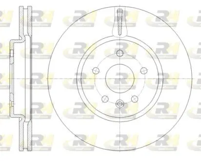 Диск гальмівний (передній) Opel Astra K 15- (300x26) R16 PRO (замінено на 92277205) ROADHOUSE 6179410