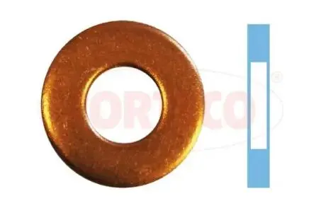 Podkładka miedziana 4szt. (blister) + CORTECO 49430621