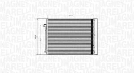 Радиатор кондиционера BMW X5 (E70/F15/F85)/X6 (E71/E72)/(F16/F86) 2.0D-4.8 06-19 MAGNETI MARELLI 350203795000