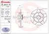 Tarcza ham. tył CITROËN C4 Coupe (LA_) 11/04-12/13 / CITROËN C4 I (LC_) 11/0 BREMBO 08951275 (фото 1)