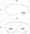 Klocki ham. Xtra EMGRAND EC7 07/09-&gt; / EMGRAND EC7-RV 07/09-&gt; / GEELY BOYUE (BREMBO P18025X (фото 1)
