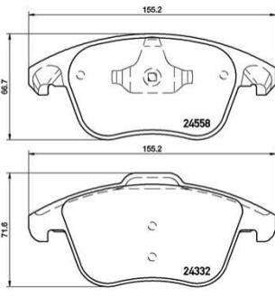 Klocki ham.Xtra CITROÓN C4 GRAND PICASSO I (UA_) 10/06-12/13 / CITROÓN C4 II BREMBO P61117X