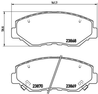 Klocki ham.Xtra ACURA ILX Saloon 09/12-> / HONDA (DONGFENG) CIVIC IX (FB_) 1 BREMBO P28035X