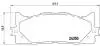 Klocki ham. Xtra DAIHATSU ALTIS Saloon 05/12-&gt; / LEXUS ES (_V4_) 03/06-12/12 BREMBO P83117X (фото 1)