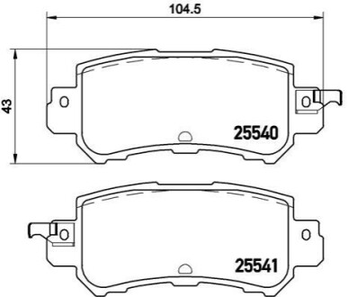 Klocki ham. Xtra MAZDA (CHANGAN) CX-5 (KE) 11/11-09/17 / MAZDA 2 Saloon (DL) BREMBO P49047X