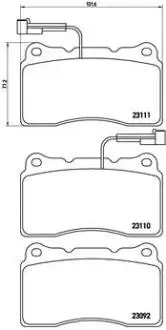 Klocki ham. tył ALFA ROMEO 156 Sportwagon (932_) 02/97-05/06 / ALFA ROMEO 15 BREMBO P23078X