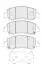 Колодки тормозные (передние) Mitsubishi Eclipce Cross 1.5 T-Mivec 4WD 17- FERODO FDB5386 (фото 2)