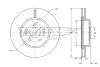 Диск тормозной (передний) Hyundai Santa Fe 06-/Kia Sorento 09- (321x28) TOMEX TX7332 (фото 1)
