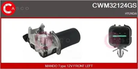SILNIK WYCIERACZEK PRZOD HYUNDAI IX35,HYUNDAI TUCSON 2011-2014 SZT CASCO CWM32124GS