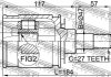 ШРУС внутрішній 24X47X27 (TOYOTA LAND CRUISER PRADO 90 1996-2002) FEBEST 0111KDJ95 (фото 3)