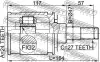 ШРУС внутрішній 24X47X27 (TOYOTA LAND CRUISER PRADO 90 1996-2002) FEBEST 0111KDJ95 (фото 3)
