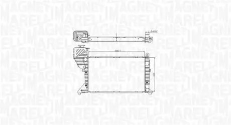 Chodnica MERCEDES SPRINTER 208/211/213/216/308/311/316/408/411/416 -06 MAGNETI MARELLI 350213177400