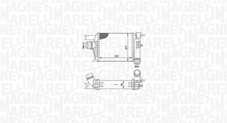 Радіатор інтеркулера Dacia Duster 1.2 TCe 13-/Renault Clio 1.5 dCi 12- MAGNETI MARELLI 351319205160